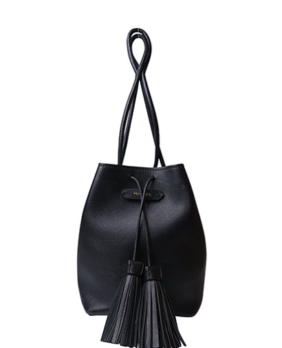 Tassle Bucket Bag, front view
